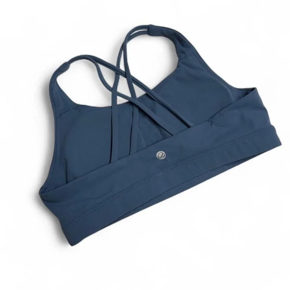 CRZ YOGA Navy Blue Strappy Sports Bra - Picture 4 of 5